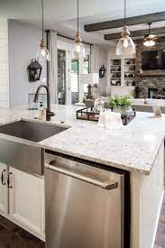 Regency Homebuilders Open Concept Living Large Kitchen White Cabinets Subway Tile Fa Small Kitchen Lighting Kitchen Island With Sink Open Concept Kitchen