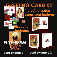 Each kit includes cardstock, card blanks and envelopes, inserts and card toppers, making them a great choice for beginners as well as experienced crafters looking to create a card quickly. Second Life Marketplace Greeting Card Kit Full Perm Including Textures