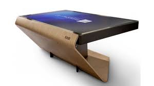 French Company Makes Its Own Surface Table Using Windows 10 Surface Table Coffee Table Office Interior Design