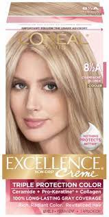 L Oreal Paris Excellence Creme 8 5a Champagne Blonde With L Oreal Paris Excellence Creme 8 5a Champagne Blonde Champagne Blonde Hair Color Permed Hairstyles