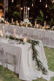 This Oceanside Garden Wedding Reception Is Modern Meets Elegant At Its Finest Image B Garden Wedding Reception Garden Wedding Decorations Wedding Decorations