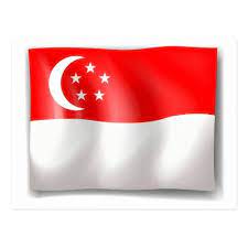 The crescent moon represents a young nation on the ascendant, and the five stars depict singapore's ideals of democracy, peace, progress, justice and equality. Flag Of Singapore Postcard Zazzle Com Singapore Flag Postcard Flag
