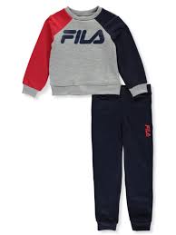 fila boys raglan 2 piece sweatsuit pants set