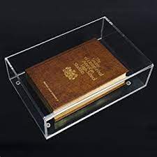 Deluxe clear acrylic book display case with uv protection a029. Amazon Com Better Display Cases Clear Acrylic Table Top Display Case 10 25 X 7 1 X 1 75 Inside For Collectible Book Dvd Vhs Or Video Game A084 Home Kitchen