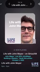 @johnmayer Building Mysteries … see last post , Building a Mystery *  @officialsarahmclachlan , #JohnMayer #LifeWithJohnMayer #BuildingAMystery  #SarahMcLachlan #October22025