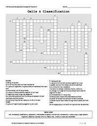 Life Science Vocabulary Crossword Puzzles Science Vocabulary Life Science Crossword Puzzles