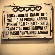 Dihalaman ini anda akan melihat gambar dp wa kepala pusing yang apik! Kata Kata Bersyukur Lucu