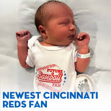 Say hello to the newest Cincinnati Reds fan! Maverick James can't wait to  cheer for his home team