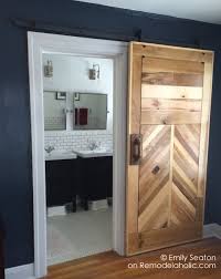 The best part is that you can build a diy barn door that won't cost you much. Remodelaholic How To Build A Wood Chevron Barn Door