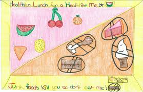 Healthy Vs Junk Foods Artcontest Schoollunch Healthylunchforahealthierme Preferredmeals Healthykids Healthy Kids Art Contest Art For Kids