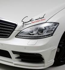Sports Mind Powered By Mercedes Benz Sport Racing Decal Sticker Emblem Logo Blk Mercedes Benz Amg Mercedes