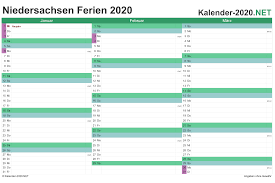 1.097.000 schüler in allgemeinen & berufsbildenden schulen statt. Ferien Niedersachsen 2020 Ferienkalender Ubersicht