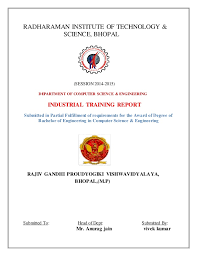 The duration of training may can be longer as it will be more beneficial, giving more exposure to the trainers to allow them to understand the flow of project. Industrial Attachment Report Essay