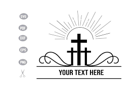 Download Cross Christmas Monogram Svg