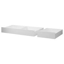Hemnes Underbed Storage Box Set Of 2 Dark Gray Stained Twin Full Ikea In 2020 Under Bed Storage Hemnes White Stain