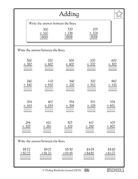 Teach your kids addition and subtraction at the same time, and. Addition With 3 Digit Numbers 1 2nd Grade 3rd Grade Math Worksheet Greatschools