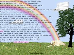 I created a free printable based on 'rainbow bridge' in loving memory of my daughter's (and our family's) cat, caressa, who died yesterday. Golden Retriever Rainbow Bridge 1024x768 Wallpaper Teahub Io