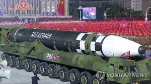 Un missile balistique intercontinental (en anglais : Debut Des Exercices Militaires D Hiver En Coree Du Nord Mais Aucun Signe Inhabituel Agence De Presse Yonhap