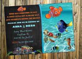 Finding Nemo Baby Shower Invitation Finding Nemo Boy Or Girl Baby Shower Custom And Printable Finding Nemo Baby Shower Nemo Baby Shower Finding Nemo Baby
