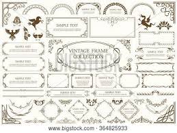 2,000+ free frame vector art and graphics. Vintage Frame Set Vector Photo Free Trial Bigstock