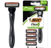 Bic Razor Set - Flex 4 Hybrid 1 Handle + 4 Cartridges