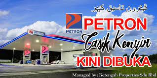 Dari sana, anda boleh membeli sejumlah petrol rawak menggunakan permata. Pembukaan Stesen Minyak Petron Di Tasik Kenyir Ketengah Holding Sdn Bhd