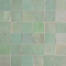 Give your green couch a companion with a statement floor lamp. Mint Green Moroccan Tile Mint Green Zellige