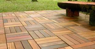 Teak Patio Tiles For Outside The Atrium Door Grill Area Jardim Casas Ideias