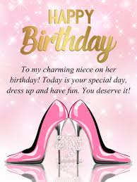 Birthday Wishes For A Very Special Niece To My Charming Niece Happy Birthday Card Birthday Greeting Cards By Davia Birthday Cards For Niece Happy Birthday Niece Niece Birthday Wishes