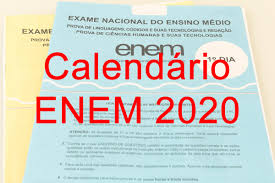 Como calcular a nota do enem 2021. Calendario Do Enem 2020 Datas De Todas As Etapas Da Prova Castro Digital