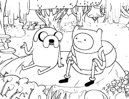 Finn and jake the dog, princess bubblegum and marceline the vampire, among others join us as we color our way out of trouble. Cartoon Network Adventure Time With Finn And Jake Coloring Pages