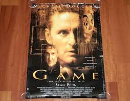 ORIGINAL MOVIE POSTER THE GAME 1997 UNFOLDED SS ONE-SHEET DOUGLAS PENN