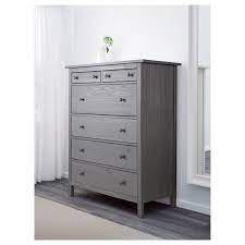 Hemnes ikea dark brown dresser for sale! Hemnes Chest Of 6 Drawers Dark Grey Stained 108x131 Cm Ikea