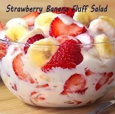 Strawberry Banana Fluff Salad Recipe Banana Cheesecake Strawberry Banana Cheesecake Salad Fluff Desserts
