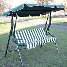 3 Seater Garden Hammock Green Swing Seat Outdoor Metal Bench Chair Patio Garden Swing Hammock Hammock Swing Garden Swing Seat