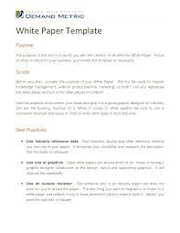 Today, most white papers are between 5 to 8 pages long. White Paper Template