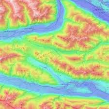 Der weissensee liegt auf 930 metern höhe über dem. Topografische Karte Weissensee Hohe Relief