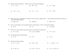 How to derive simple math formulas ppt. Algebra Ii Review Exponential Functions And Logarithms Worksheet For 9th 11th Grade Lesson Planet