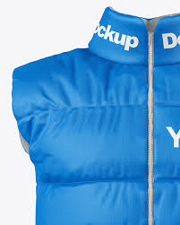 Download Down Vest Mockup Front View In Apparel Mockups On Yellow Images Object Mockups