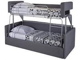 canape 3 places convertible superpose en tissu gris chana lit superpose canape convertible canape 3 places