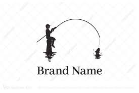 Fishing Man Logo Fish Man Man Logo Modern Logo
