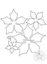 Paper Poinsettia Christmas Flower Template Flowers Templates Christmas Flower Template Fel Free Paper Flower Templates Flower Template Christmas Templates