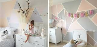 Geometric Decor In Kids Rooms Wallpaper Furniture Paint