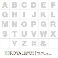 Line art letter c incorporated with building logo select courthouse judge. Alphabet Letters Wall Art Wood Shapes For Diy Decor Royal Design Studio Stencils