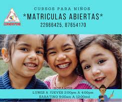 Buenos Dias, Les Saluda Cornerstone Suc. Monseñor Lezcano.👋 Aprovecha  nuestras promociones e inscribe a los pequeños del hogar en nuestros cursos  de inglés para niños, donde aprenderán a comunicarse básicamente con nuestro