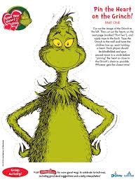 Pin The Heart On Grinch Grinch Christmas Decorations Grinch Grinch Party