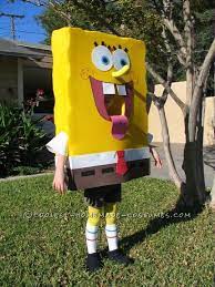 Homemade Spongebob Costume People Thought Spongebob Was Part Of The Show Spongebob Costume Spongebob Halloween Spongebob Halloween Costume