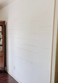 After watching approximately 13 546 youtube videos, we finally built our own shiplap wall. Diy Faux Shiplap Wall A Step By Step Tutorial She Gave It A Go