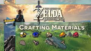 Zelda Breath Of The Wild Materials Crafting List Weapons Elixirs Food