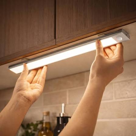 Barra LED con Sensor de Movimiento – Recargable y Magnética / Luz Fría 46 cm